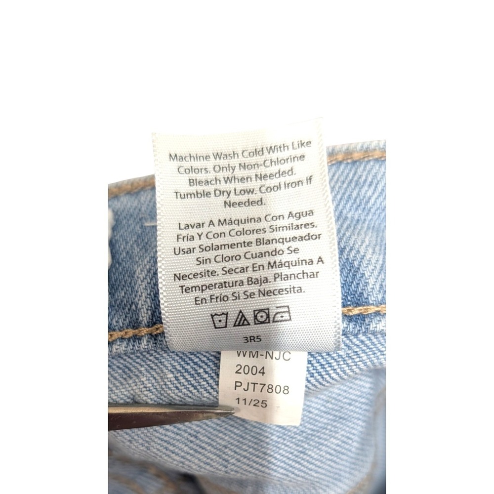 High Rise Barrel Leg Jeans 28" Inseam Light Wash Womens Size 14 New NWT - Picture 10 of 11